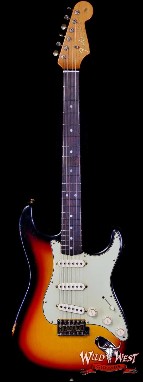 Fender Custom Shop Andy Hicks Masterbuilt 1964 Stratocaster Brazilian Rosewood Board Josefina Hand-Wound Pickups Joueneyman Relic Target 3 Tone Sunburst 7.30 LBS (US Only / No International Shipping)