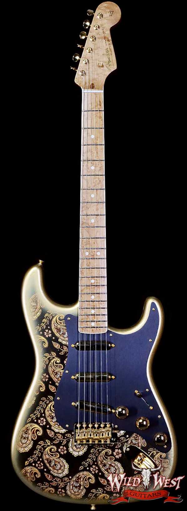 Fender Custom Shop Kyle McMillin Masterbuilt Wood Burnt 1963 Stratocaster Artwork by Madeline Hanlon 7.65 LBS