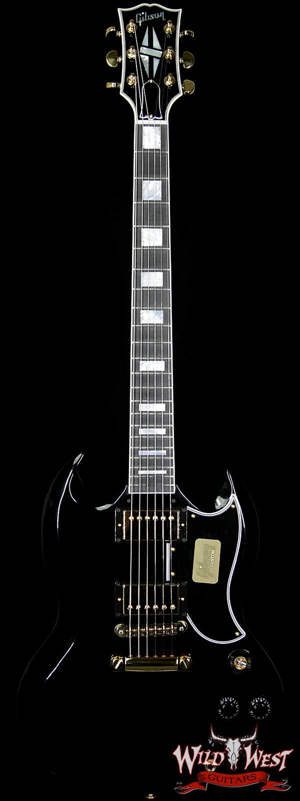 2018 Gibson Custom Shop SG Custom Ebony 6.6 Pounds Limited 1 of 300 7.7 Lbs