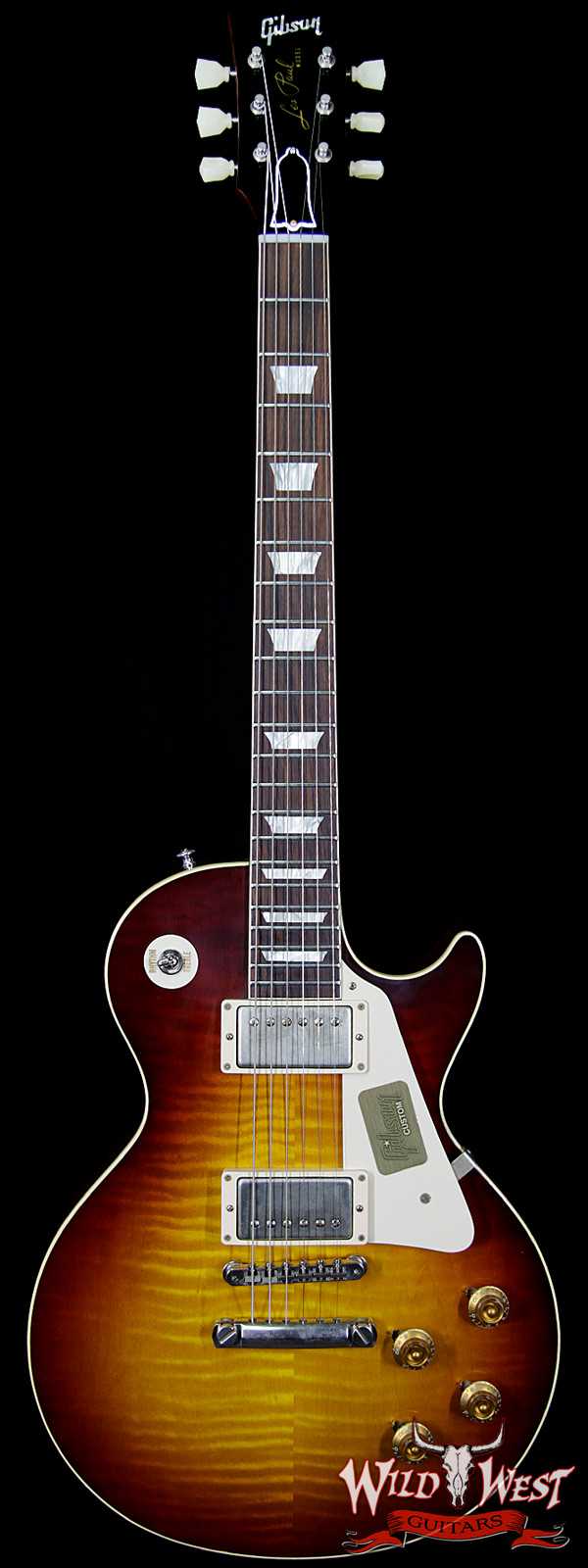 2016 Gibson Custom Shop Standard Historic Les Paul R8 1958 VOS Flame Top Bourbon Burst 8.5 Pounds