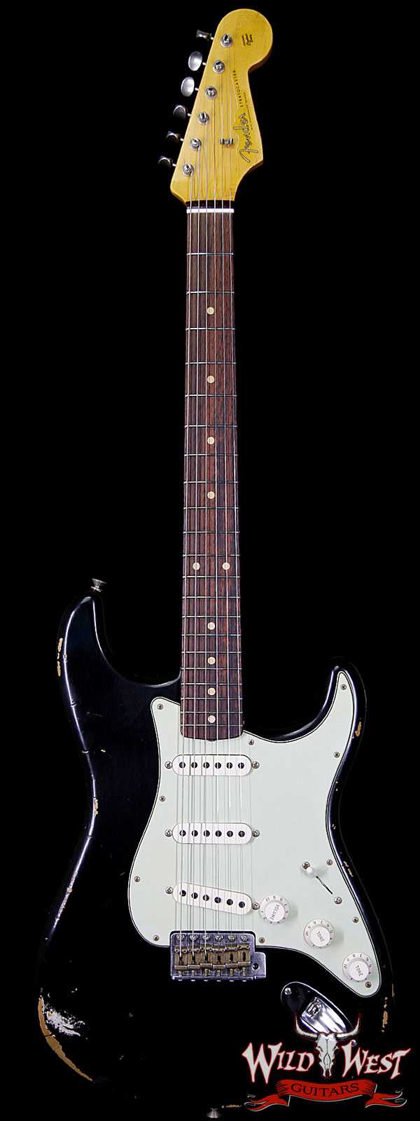 Fender Custom Shop 1961 Stratocaster Relic Rosewood Fretboard Faded Black