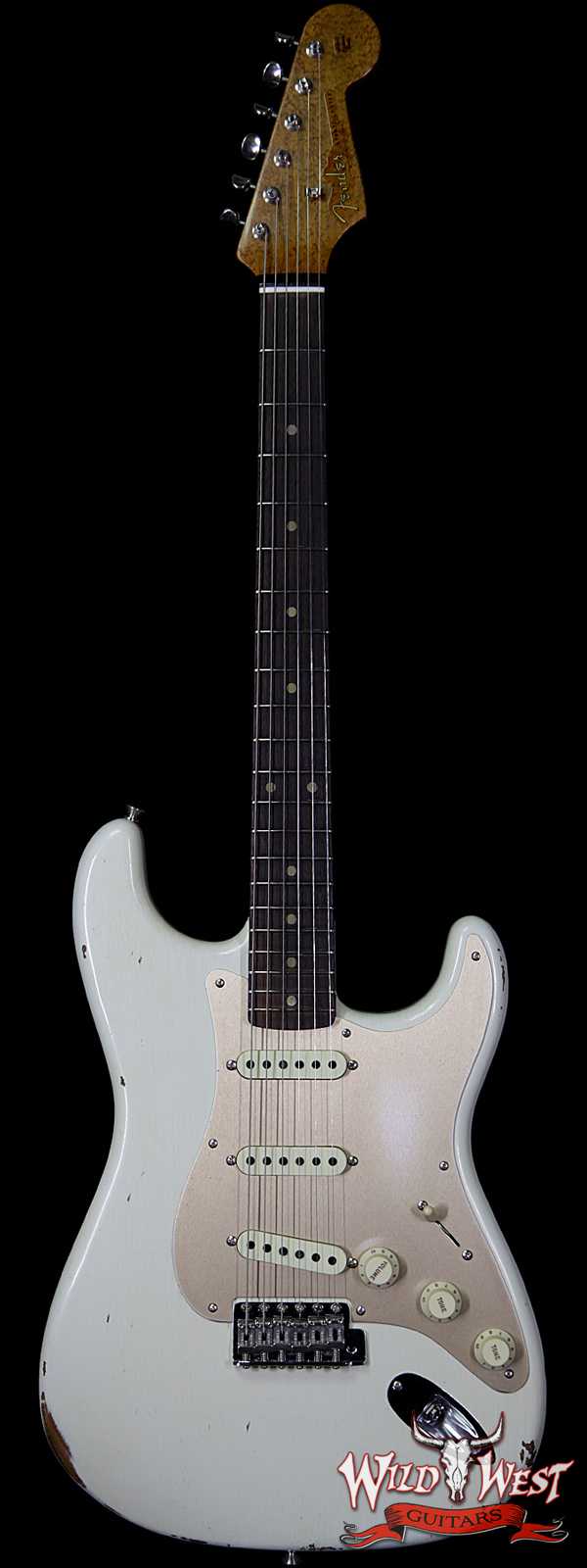 Fender Custom Shop 30th Anniversary LTD 1960 Roasted Stratocaster Relic Birdseye Neck Aged Olympic White