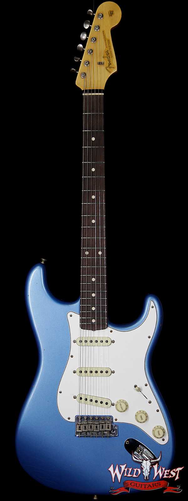 Fender Custom Shop Masterbuilt Yuriy Shishkov 1962 Stratocaster Brazilian Rosewood Fretboard Journeyman Relic Lake Placid Blue