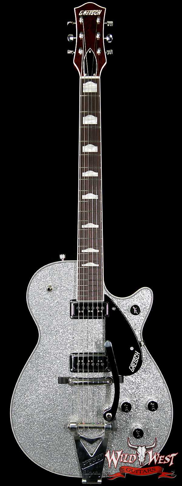 2018 Gretsch Custom Shop USA Masterbuilt Stephen Stern G6129CS 1957 Sparkle Duo Jet NOS Silver Sparkle