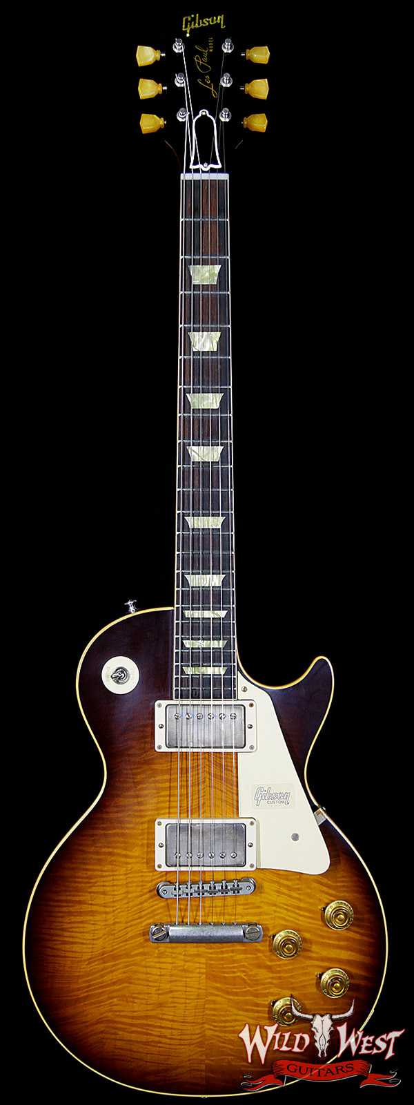 2018 CES Show Gibson Custom Shop Standard Historic 1959 Les Paul Standard VOS Brazialian Rosewood Board Faded Kindred Burst 8.4 Lbs