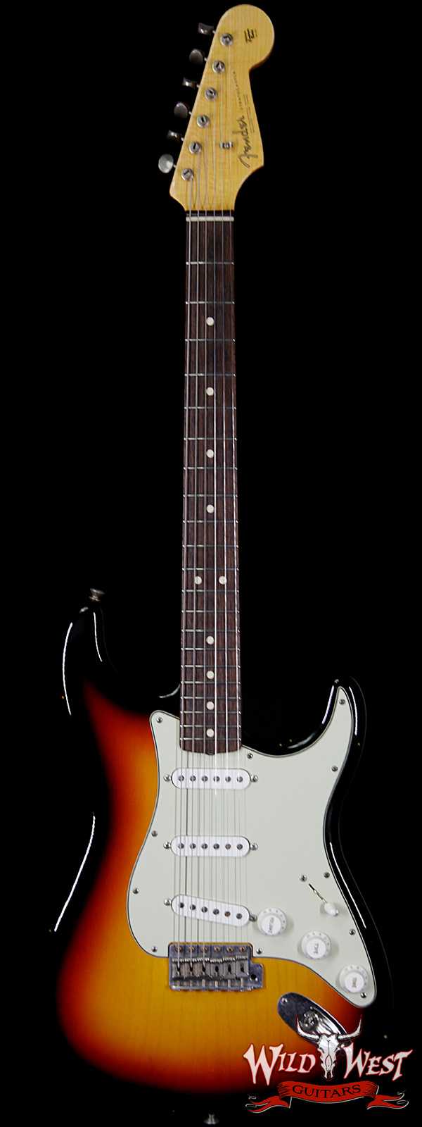 2008 Fender Custom Shop 1963 Stratocaster Relic Rosewood Fingerboard 3 Tone Sunburst