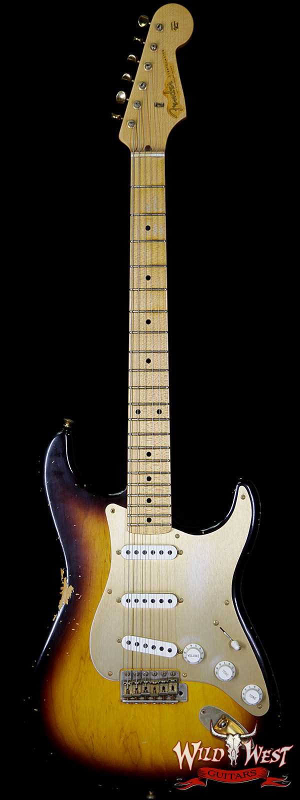 2013 Fender Custom Shop 1956 Stratocaster Relic 2 Tone Sunburst 6.9 Pounds