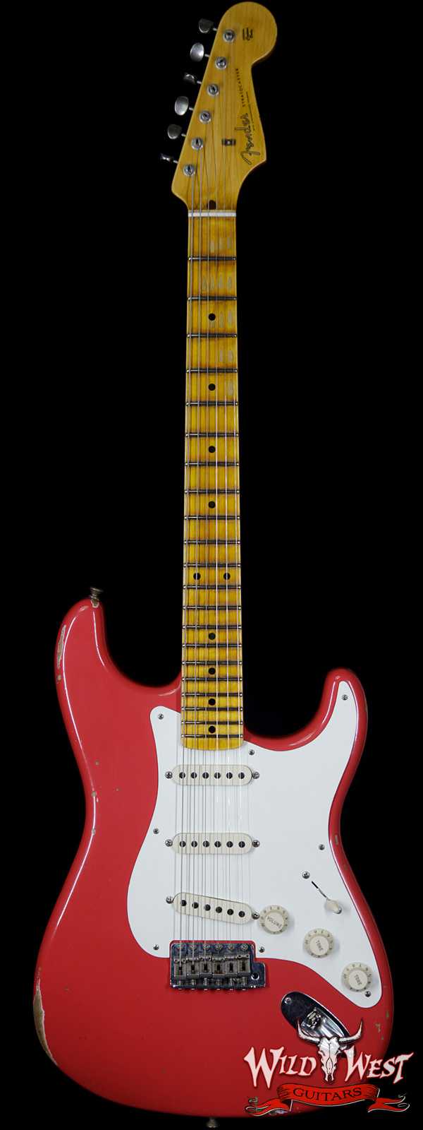 2018 Fender Custom Shop 1957 Stratocaster Relic Maple Neck Fiesta Red