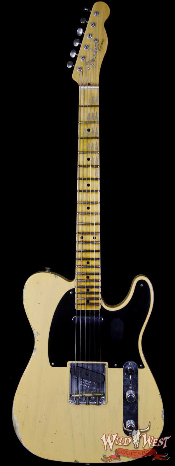 2018 Fender Custom Shop 1952 Telecaster Relic Maple Neck Nocaster Blonde