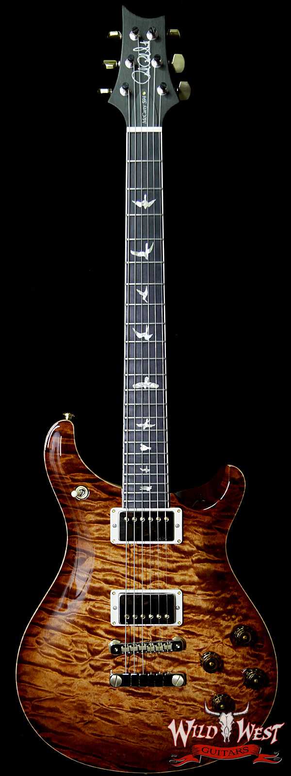 PRS Wood Library Artist Package McCarty 594 1-Piece Quilt Maple Top Ebony Board Copperhead Burst