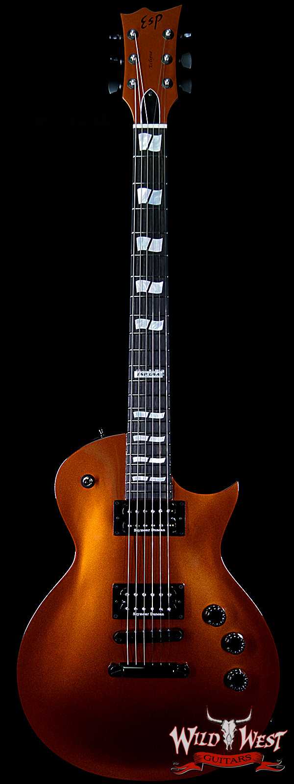 ESP USA Eclipse Hardtail Ebony Fretboard Duncan Saturday Night Special Pickups Fire Rust Metallic