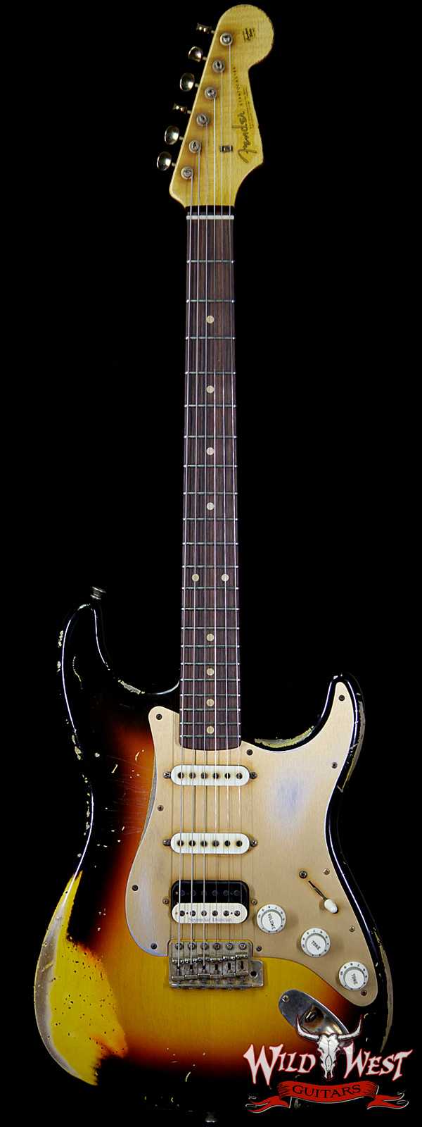 2013 Fender Custom Shop Masterbuilt John Cruz 1962 Stratocaster HSS AAA Flame Neck Heavy Relic 3 Tone Sunburst