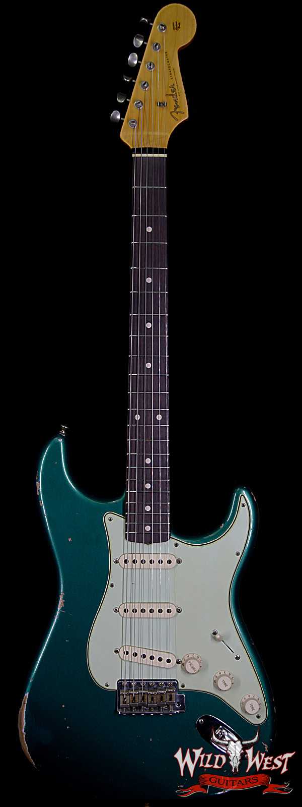 Fender Custom Shop 1961 Stratocaster Relic Slab Rosewood Fingerboard British Racing Green