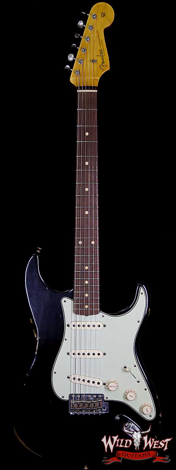 Fender Custom Shop 1961 Stratocaster Journeyman Relic with Dirty Neck Slab Rosewood Fingerboard Black