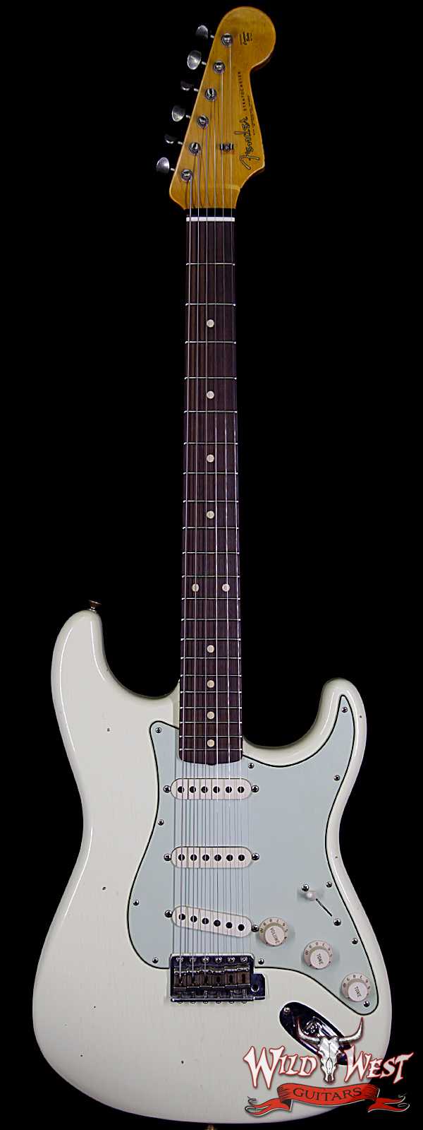 Fender Custom Shop 1961 Stratocaster Journeyman Relic with Dirty Neck Slab Rosewood Board Vintage White