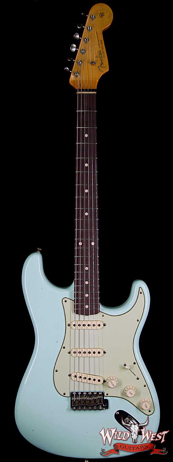 Fender Custom Shop 1963 Stratocaster Journeyman Relic with Dirty Neck Rosewood Board Surf Green