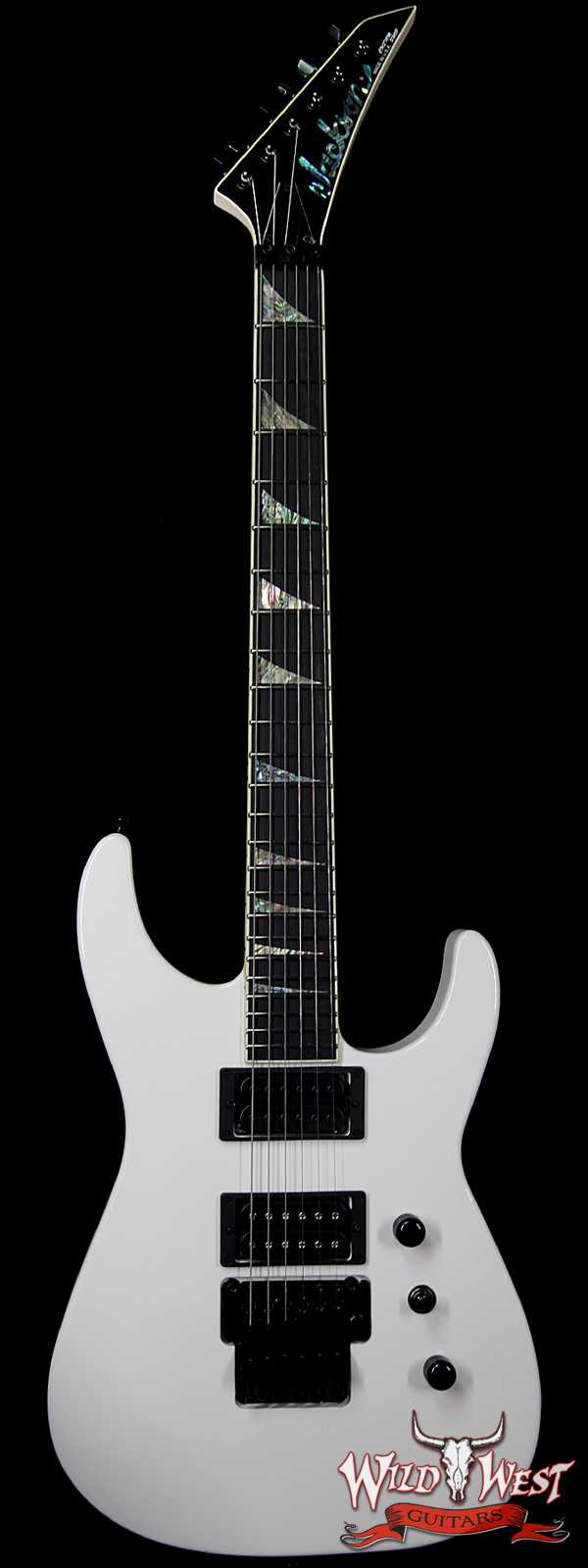 Jackson Custom Shop Soloist SL2H DiMarzio Pickups Floyd Rose Ebony Fingerboard Snow White - Demo