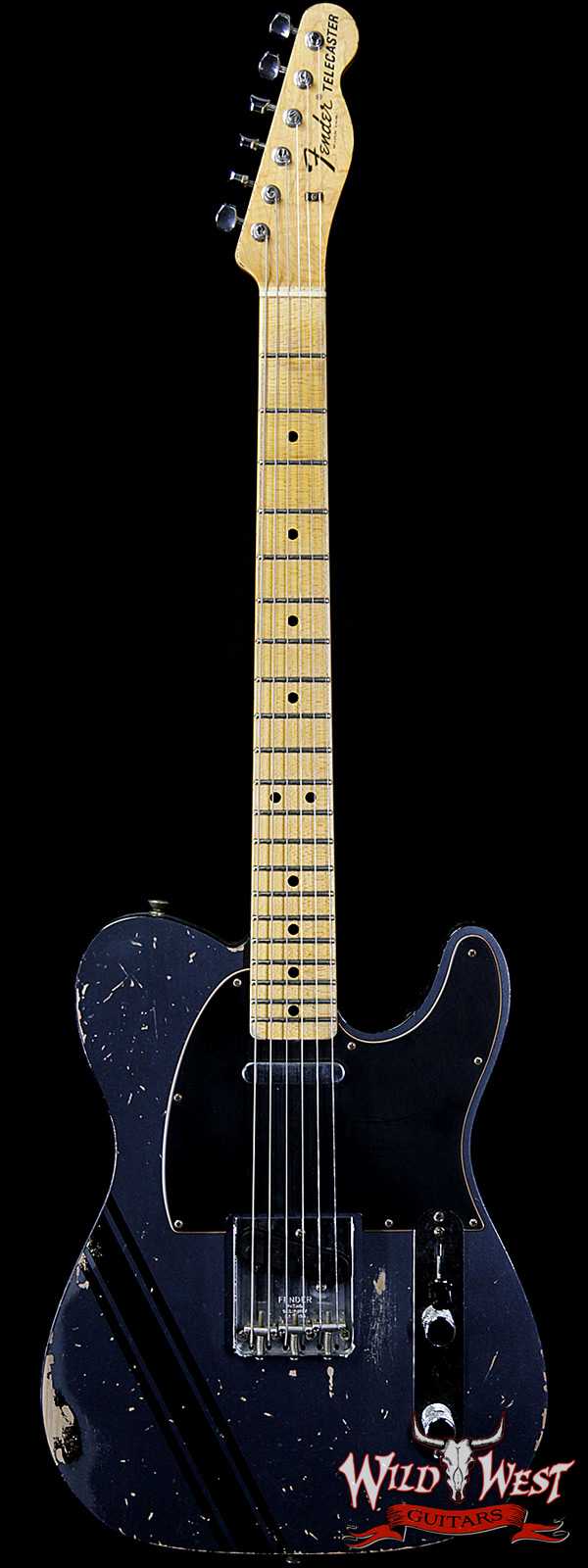 2020 NAMM Fender Custom Shop Dennis Galuszka Masterbuilt 1967 Telecaster Custom Relic Dark Lake Placid Blue w/ Competition Racing Stripe
