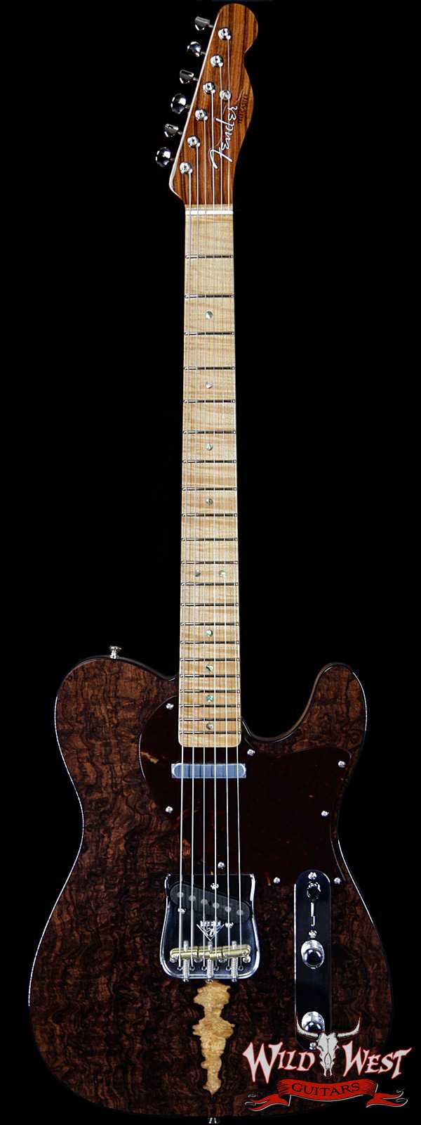 2020 NAMM Fender Custom Shop Prestige Greg Fessler Masterbuilt Birdseye Rosewood Top w/ Roasted Pine Body Telecaster NOS Natural One Of  A Kind!!