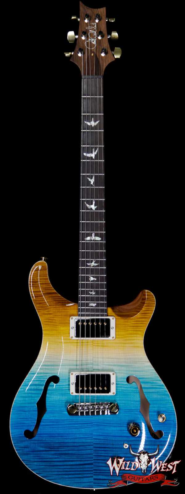 PRS Wild West Guitars 20th Anniversary Limited Run # 3 of 40 Wood Library Artist Package Hollowbody I Piezo HB1 Beach Cross Fade(Private Stock Color)