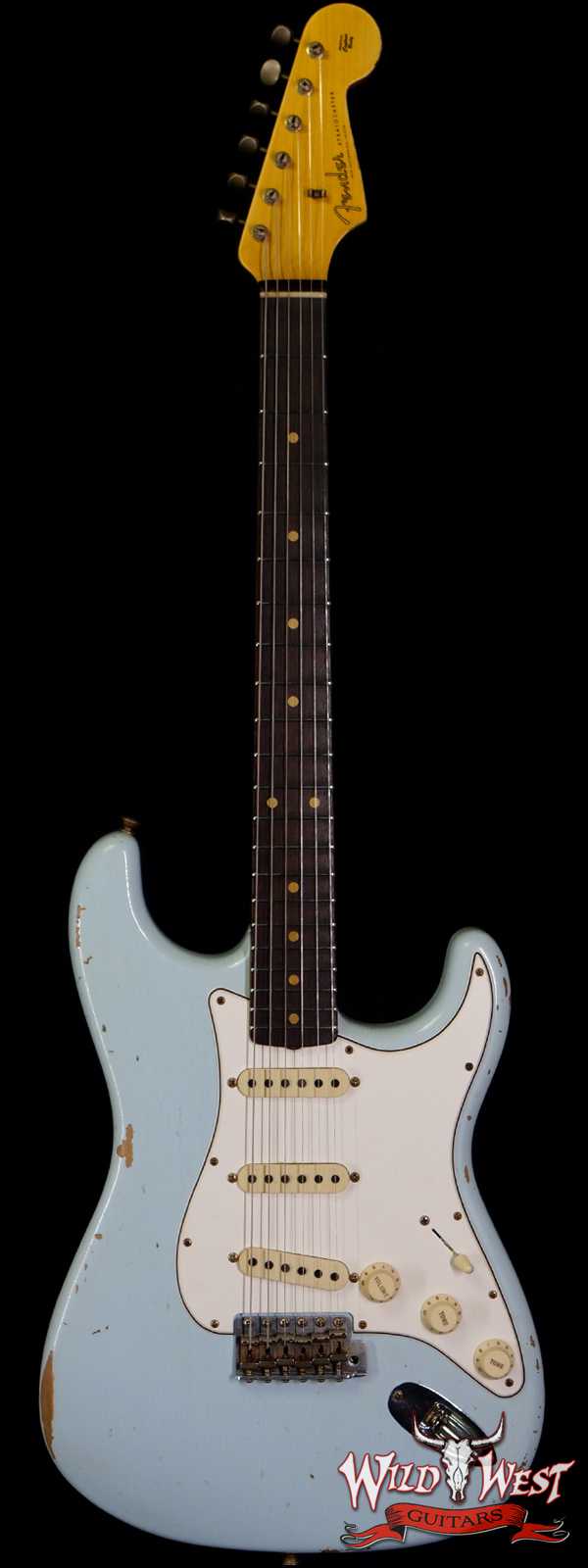 Fender Custom Shop 1961 Stratocaster Relic AAA Rosewood Slab Board with Maple Neck Sonic Blue