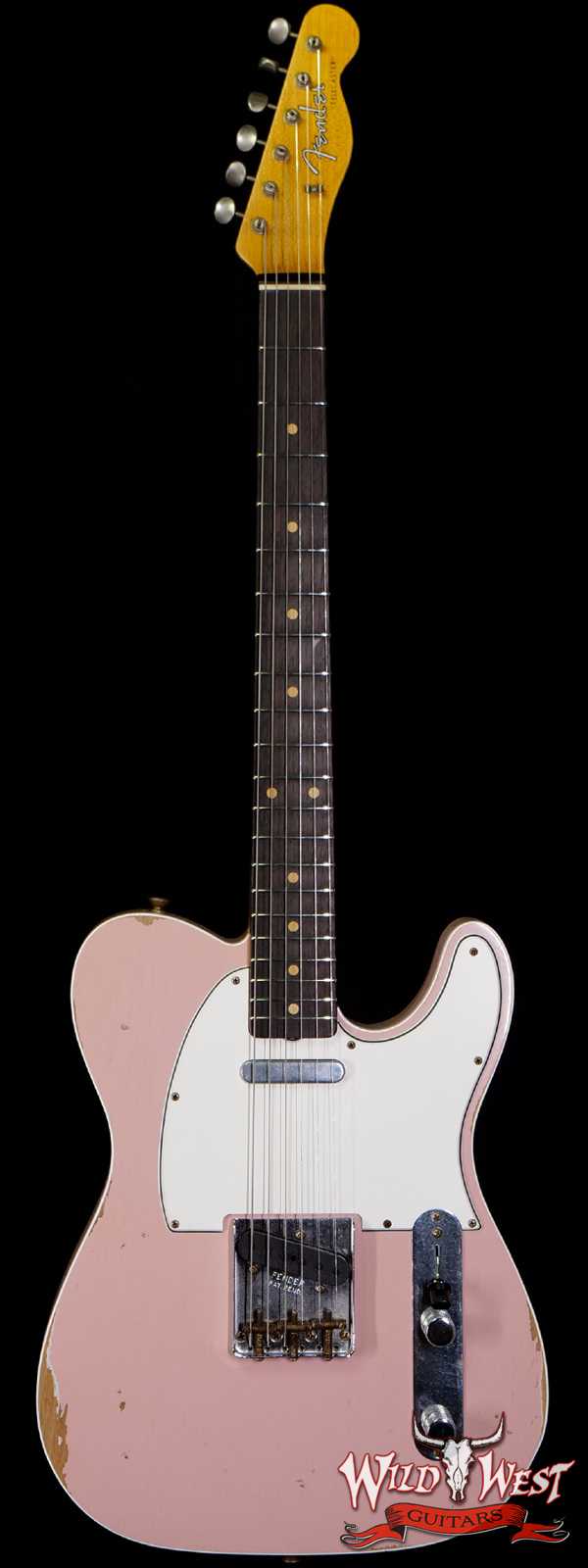 Fender Custom Shop 1960 Telecaster Custom Relic Quater-Sawn Maple AAA Rosewood Fingerboard Shell Pink