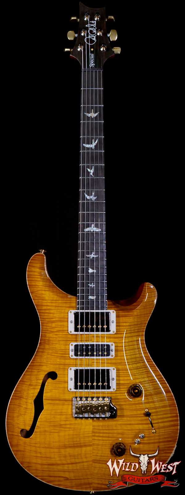 PRS Wood Library 10 Top Special 22 Semi-Hollow Flame Maple Stained Neck Brazilian Rosewood Fingerboard McCarty Sunburst