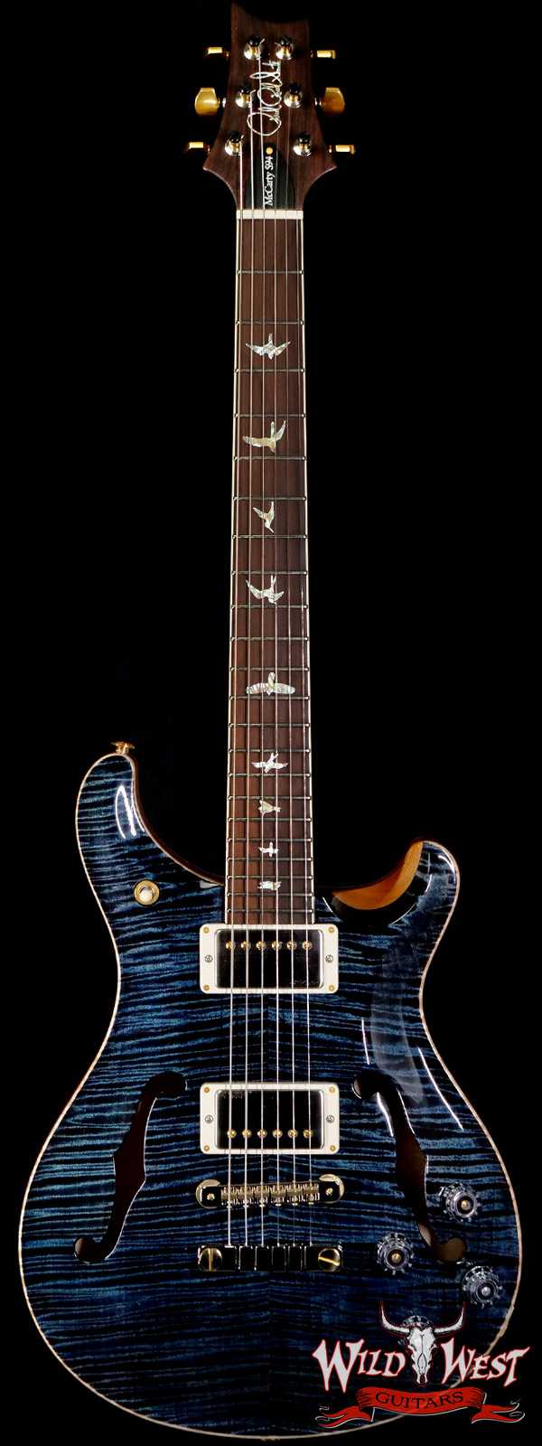 PRS Wood Library Artist Package McCarty 594 Hollowbody II Brazilian Rosewood Board Slate Blue