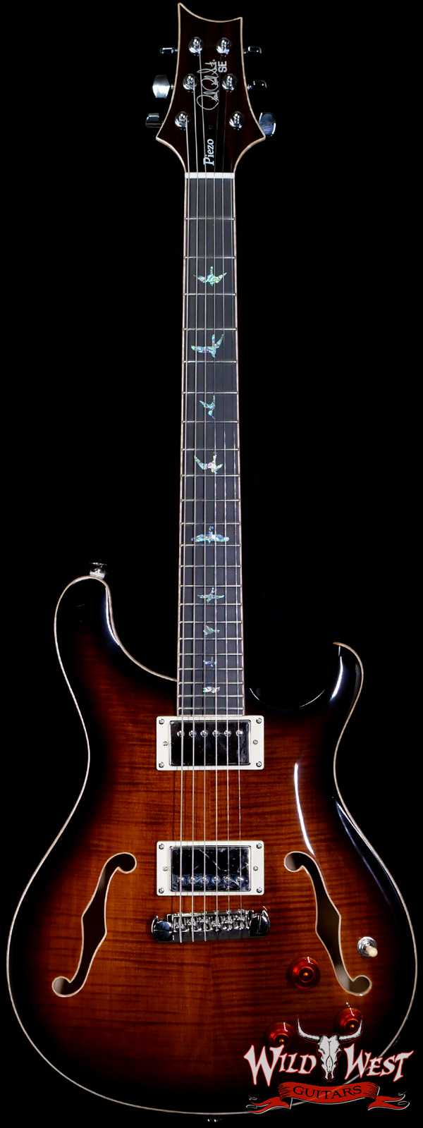 Paul Reed Smith PRS SE Hollowbody II Piezo Black Gold Burst D06837
