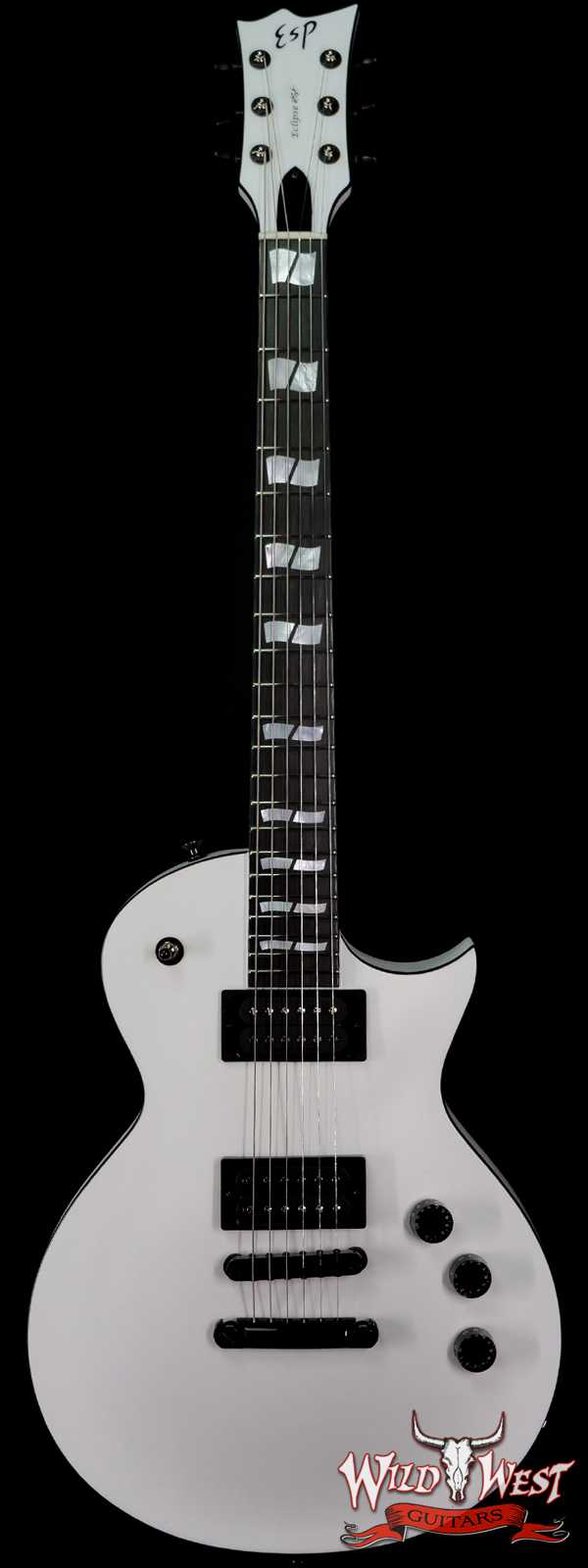 ESP USA Eclipse Seymour Duncan Custom/‘59 Pickup Satin Pearl White
