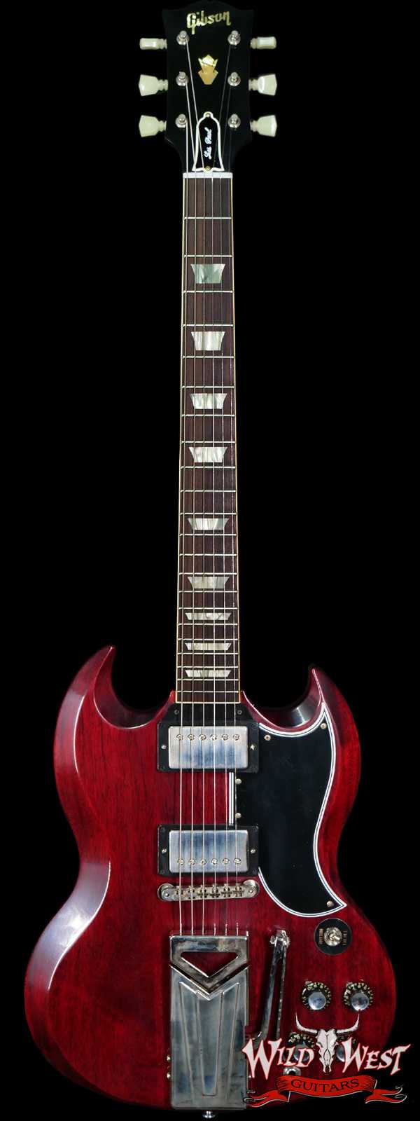 Gibson Custom Shop 60th Anniversary 1961 Les Paul SG Standard With Sideways Vibrola Cherry Red 7.45 LBS
