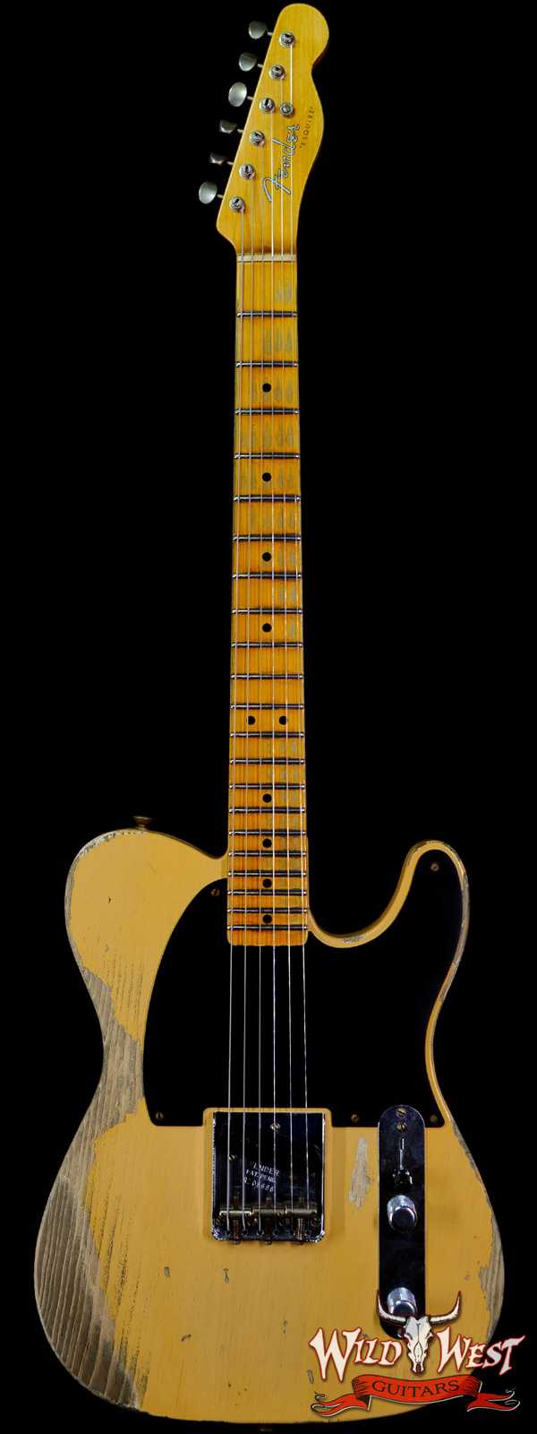 Fender Custom Shop Limited 50’s Pine Esquire Hand-Wound Pickup Super Heavy Relic Aged Nocaster Blonde 6.90 LBS