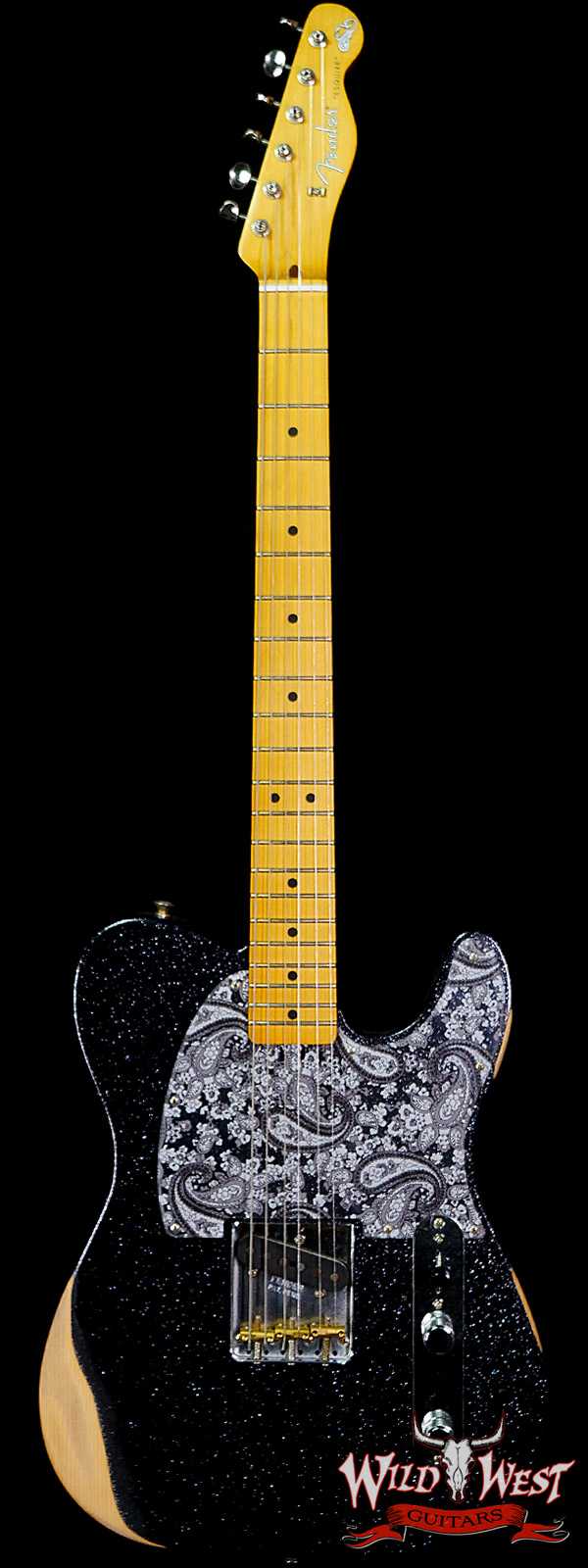 Fender Brad Paisley Esquire Road Worn Black Sparkle 5 LBS 14 OZ