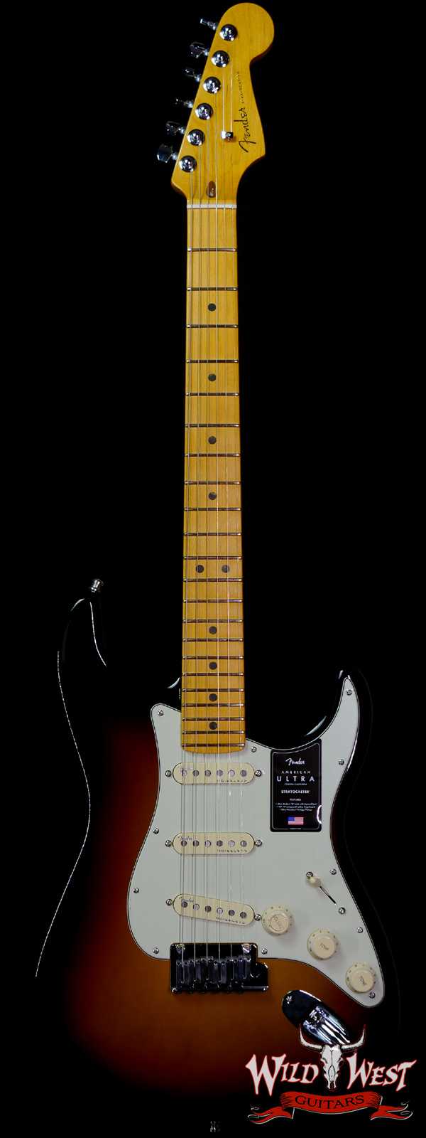 Fender American Ultra Stratocaster SSS Maple Fingerboard with S-1 Switch Ultraburst