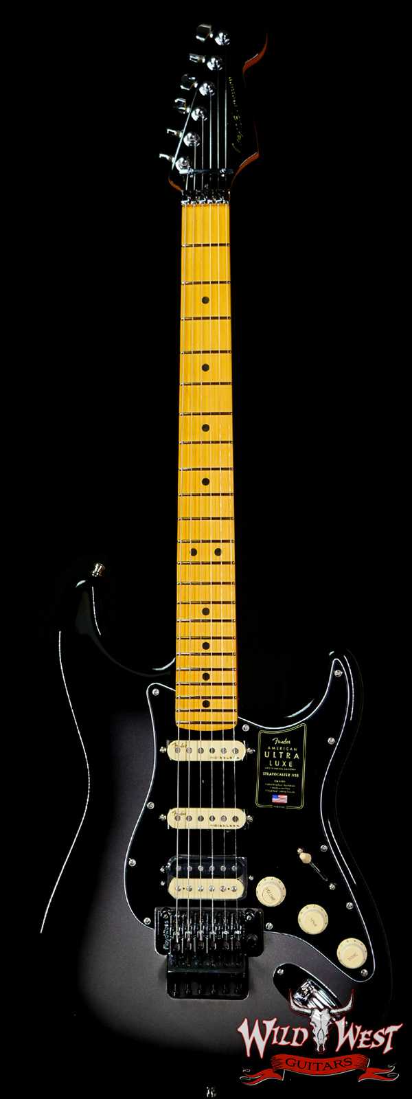 Fender American Ultra Luxe Stratocaster Floyd Rose HSS Maple Fingerboard Silverburst