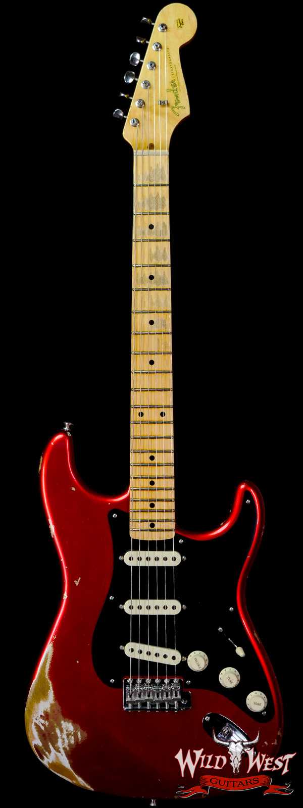 Fender Custom Shop 1959 Stratocaster Heavy Relic Maple Neck Relic Candy Apple Red