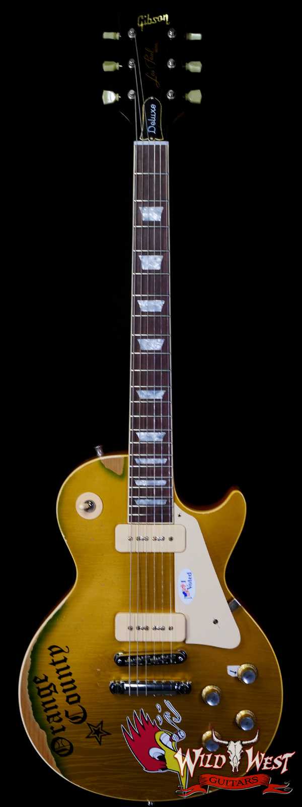 Gibson Custom Shop Mike Ness 1976 Les Paul Deluxe Murphy Lab Aged Gold