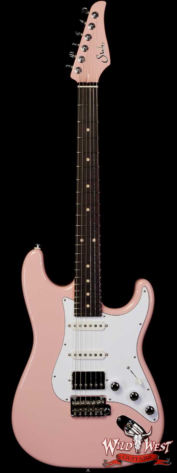 Suhr Custom Classic S HSS Rosewood Fingerboard Matching Color Headstock Shell Pink
