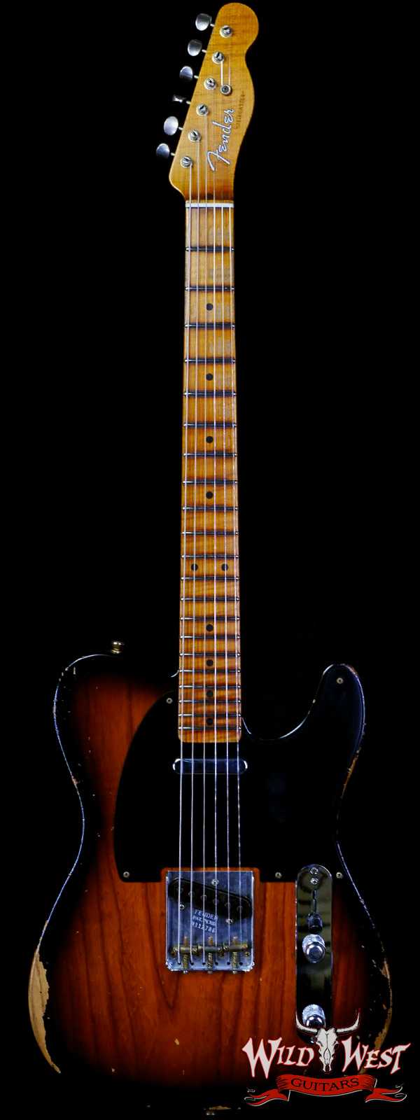 Fender Custom Shop Ron Thorn Masterbuilt  Roasted Ash 1952 Telecaster Relic Hand-Wound Pickups 2 Tone Sunburst