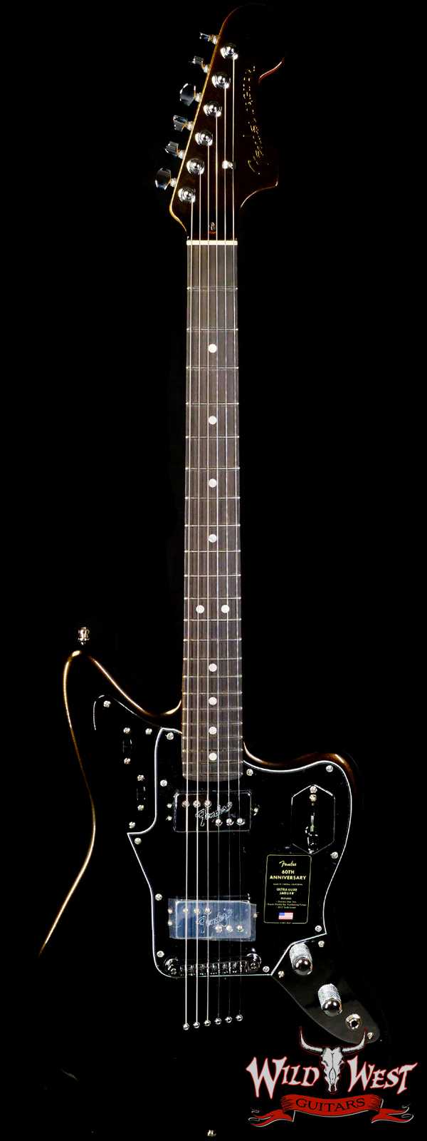 Fender 60th Anniversary Ultra Luxe Jaguar Ebony Fingerboard Texas Tea