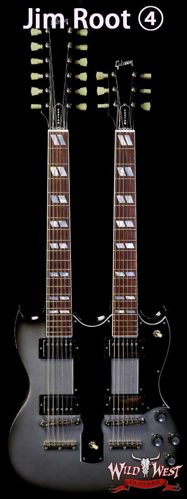Jim Root Collection Gibson Custom Shop EDS-1275 Silverburst