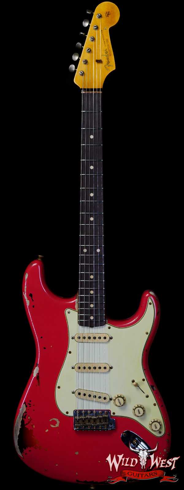 Fender Custom Shop Michael Landau Signature 1963 Stratocaster Rosewood Board Fiesta Red over 3-Color Sunburst