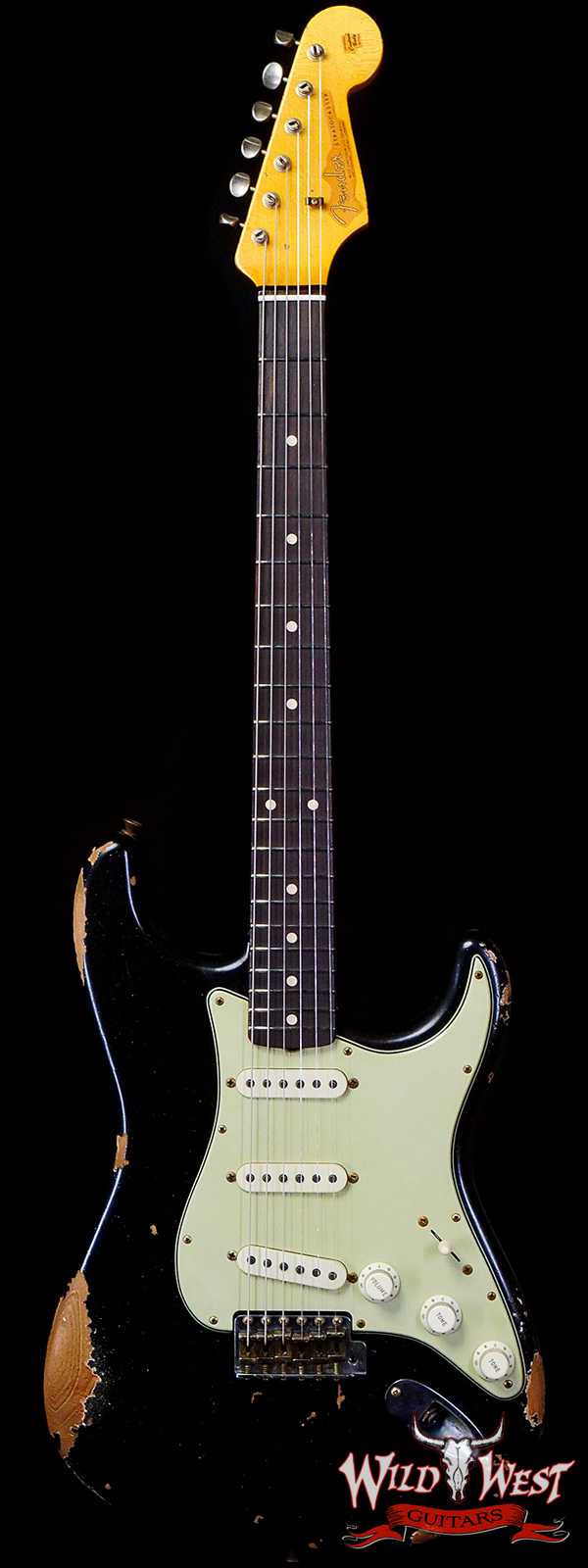 Fender Custom Shop Vincent Van Trigt Masterbuilt 1963 Stratocaster Relic Black Sparkle