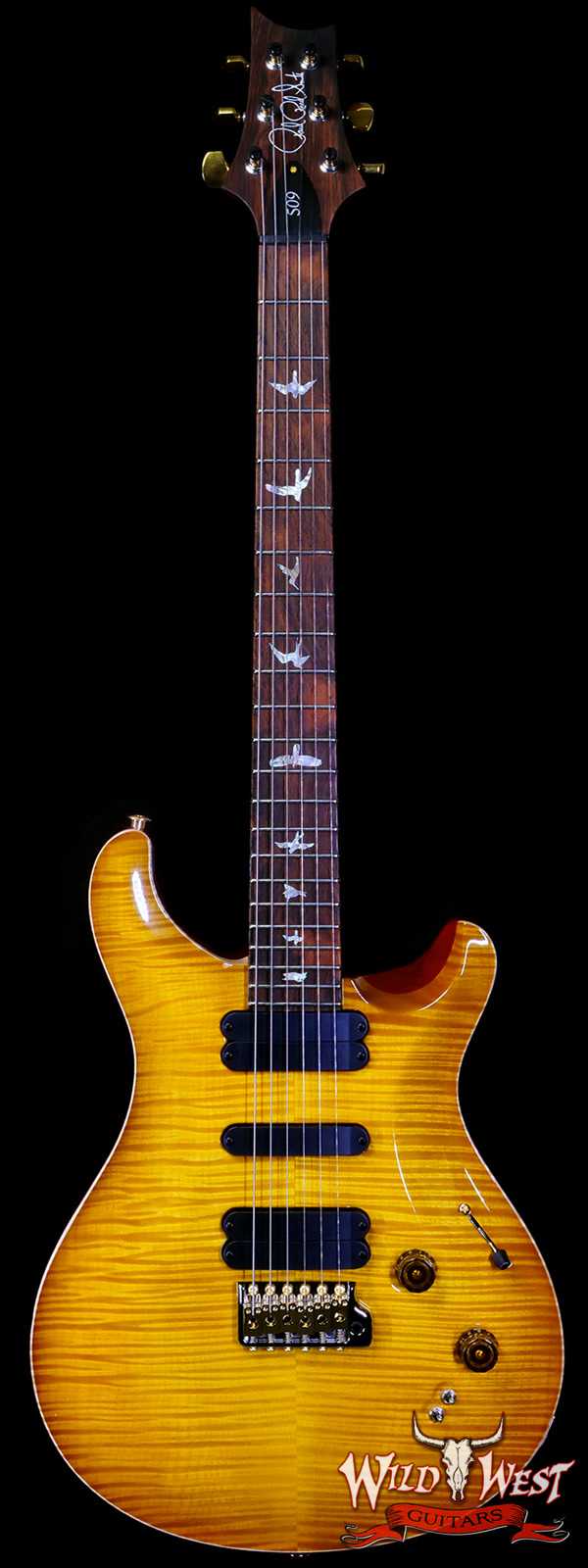 Paul Reed Smith PRS Wood Library 10 Top Swamp Ash 509 Flame Maple Neck Brazilian Rosewood McCarty Sunburst