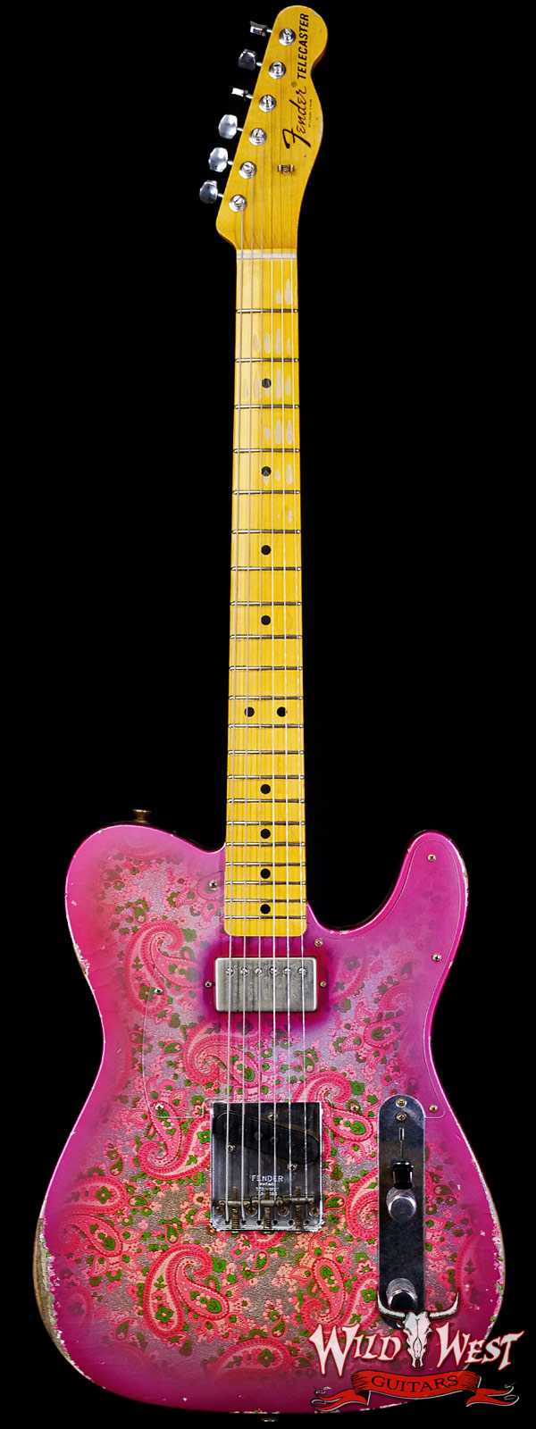 Fender Custom Shop Ron Thorn Masterbuilt 1968 Telecaster HS Hand-Wound Pickup Relic Pink Paisley