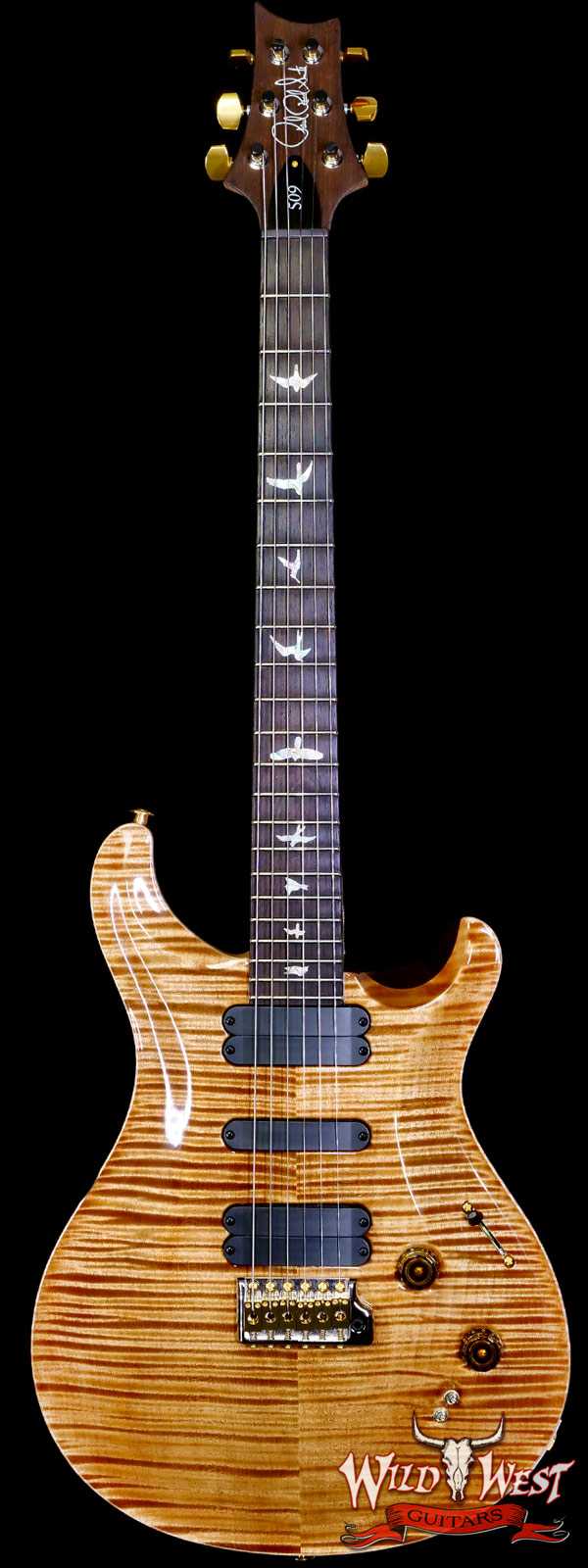Paul Reed Smith PRS Wood Library 10 Top Swamp Ash 509 Flame Maple Neck Brazilian Rosewood Copperhead