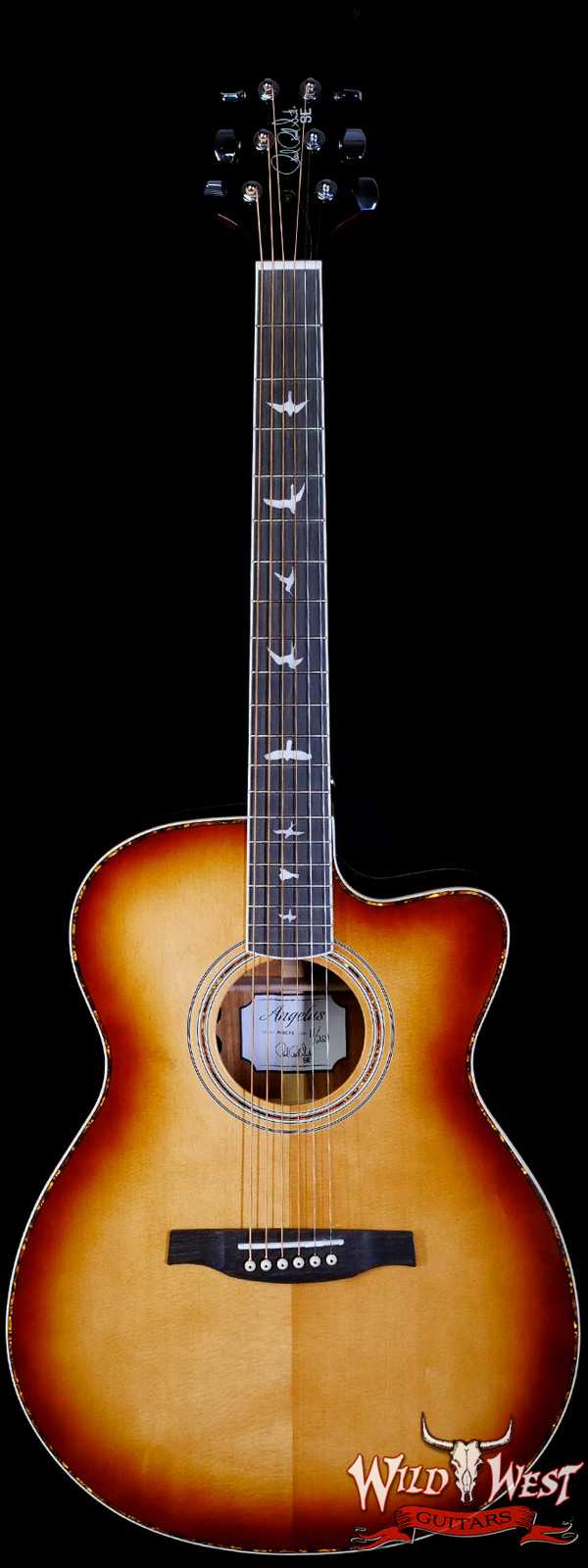 Paul Reed Smith PRS SE A40E Ebony Fretboard Ovangkol Side & Back Electric Acoustic Guitar Tobacco Sunburst