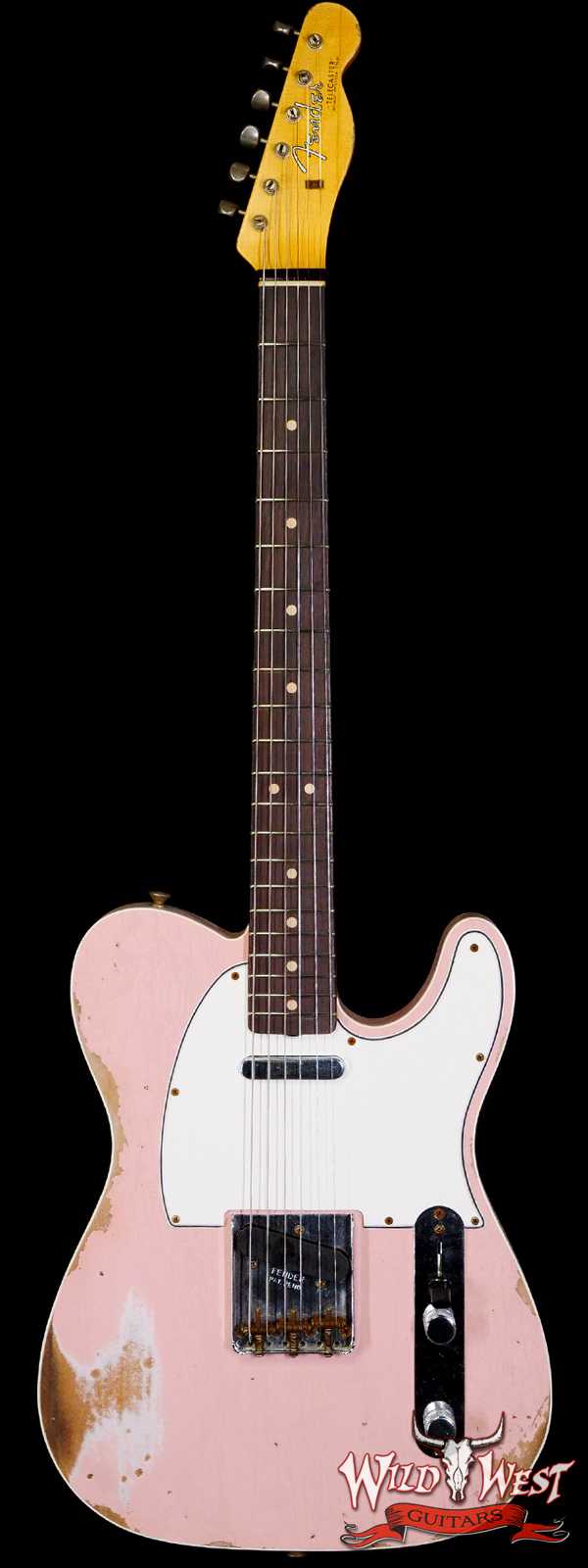 Fender Custom Shop 1962 Telecaster Custom Rosewood Slab Board Hand-Wound Pickups Heavy Relic Shell Pink