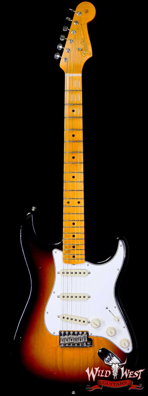 Fender Custom Shop Postmodern Stratocaster Hand-Wound Pickups Journeyman Relic Wide-Fade Chocolate 2-Tone Sunburst