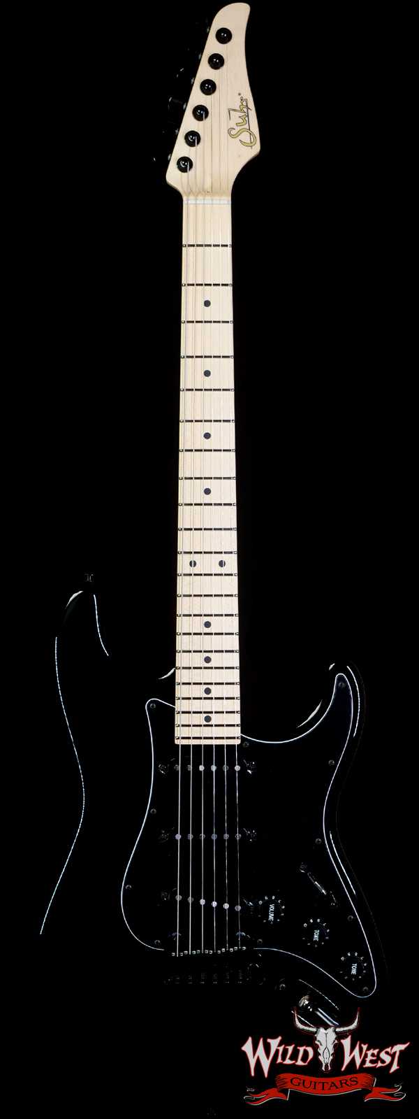 Suhr Custom Classic S SSS Maple Fingerboard Solid Black